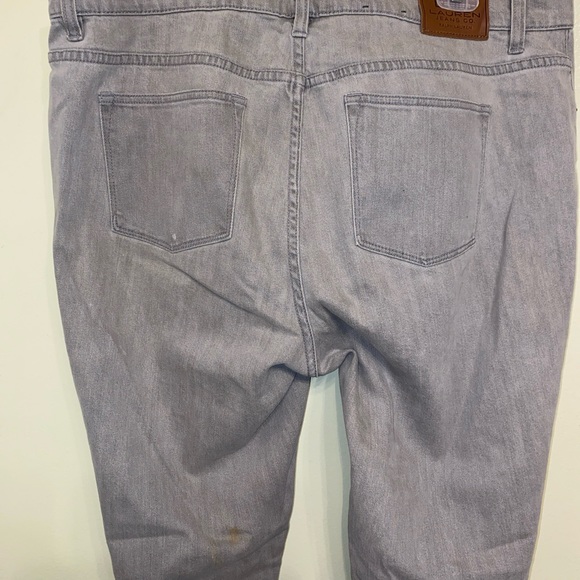 Ralph Lauren gray straight leg jeans . Size 18w - Picture 5 of 6